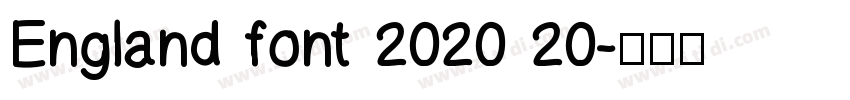 England font 2020 20字体转换